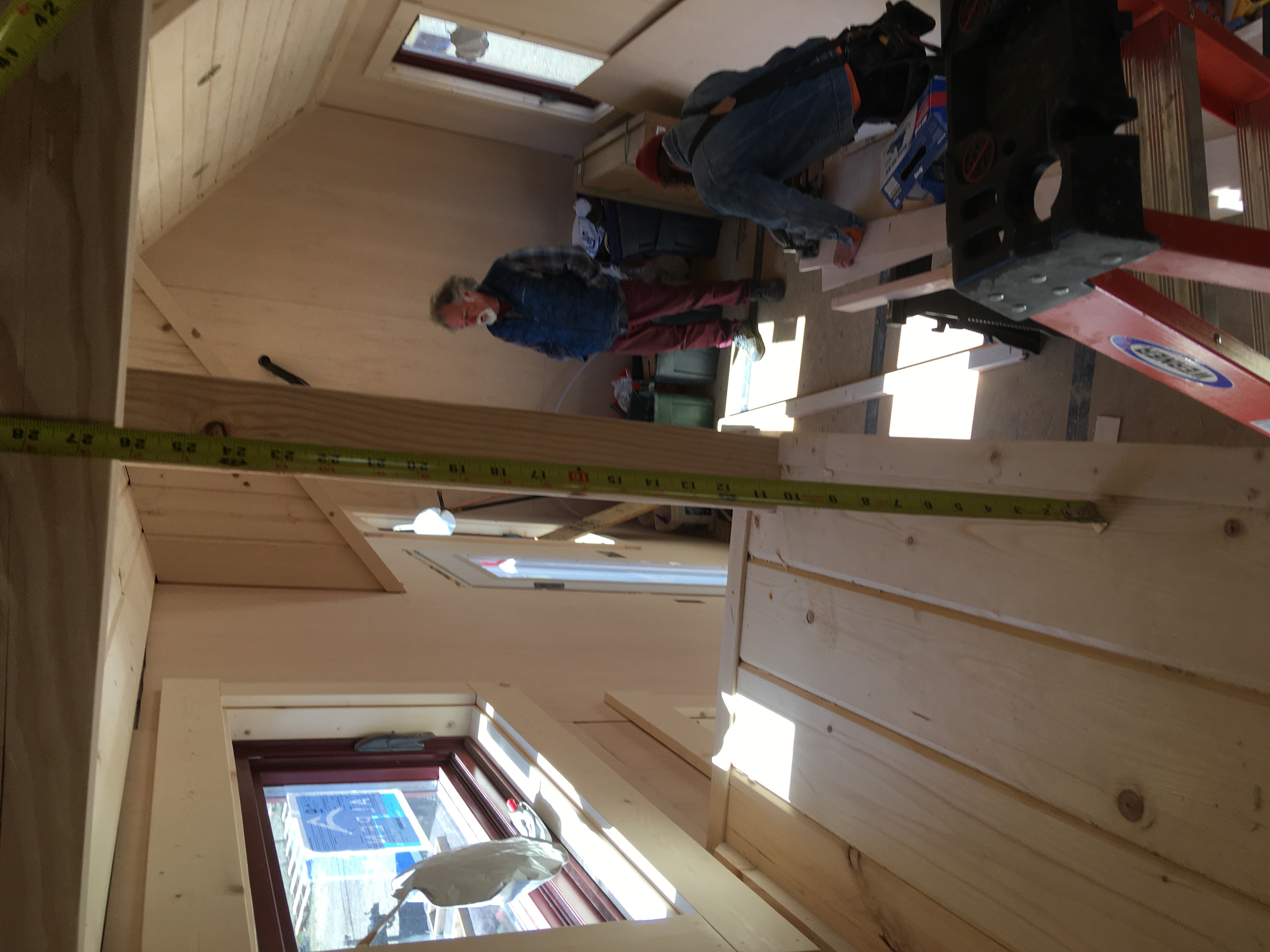 I climbed up and played in the loft (storage only) this time.